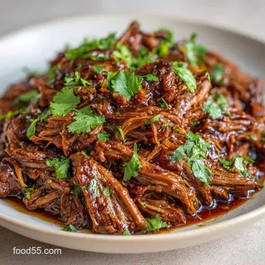 Slow Cooker Beef Barbacoa: Tender Recipe Card