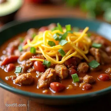 Slow Cooker Chicken Taco Chili My Easy Weeknight Shredded Recipe Recipe Card
