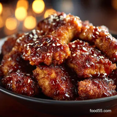 Crockpot Sesame Chicken My Easy Sticky SlowCooker Favorite Recipe Card
