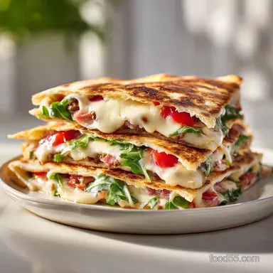 Smashburger Quesadillas: Crispy Pan-Seared Beef for 4 Servings