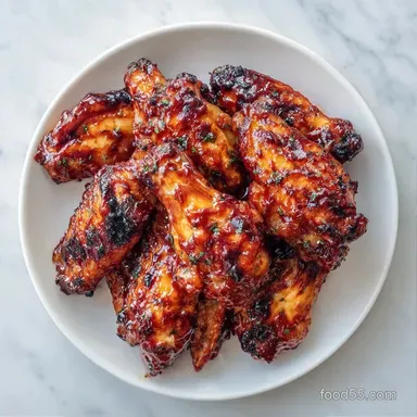 Smoked BBQ Chicken Wings: Shatter Crisp Recipe Card