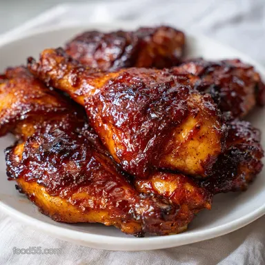 Smoked Chicken Thighs with Crispy Skin Recipe Card