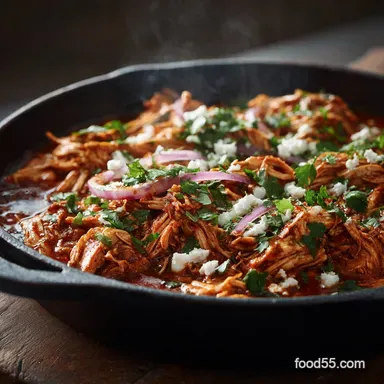 Stovetop Chicken Tinga Effortless Smoky Mexican Comfort Dinner Recipe Card
