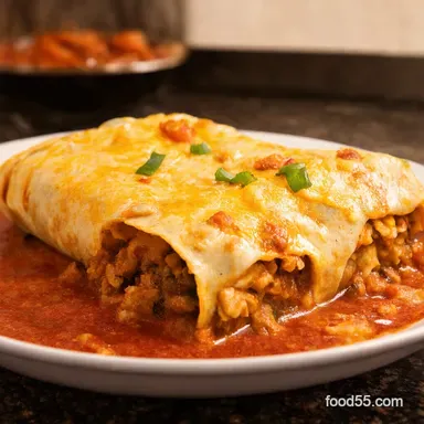 Smothered Fiesta The Best Wet Burrito Recipe Youll Ever Eat Recipe Card