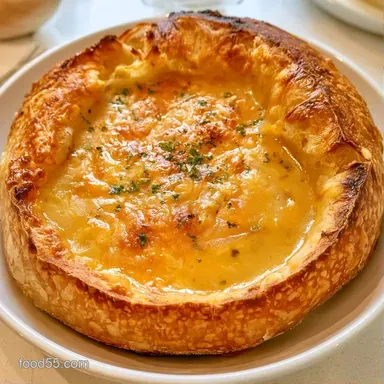 Sourdough Bread Bowls for 6 Servings Recipe Card