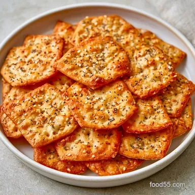 Sourdough Discard Crackers in 40 Minutes Recipe Card
