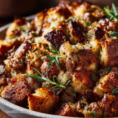 Thanksgiving Stuffing: Ultimate Crispy Sourdough Sausage Recipe Recipe Card