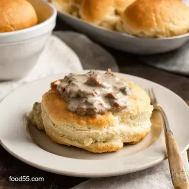 Sausage Biscuit Gravy My Easy Southern Comfort Recipe Recipe Card