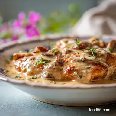 Southern Smothered Chicken Recipe for 5 Servings