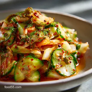 Oi Sobagi Fresh Fast Cucumber Kimchi Recipe The Crunchiest Ever Recipe Card