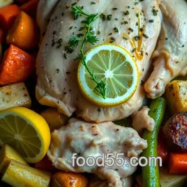 Easy Lemon Herb Chicken & Veggies - Dinner Ideas Done Right! Recipe Card
