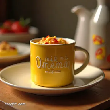 Speedy Mug Omelet My GoTo 2Minute SingleServe Breakfast Recipe Card