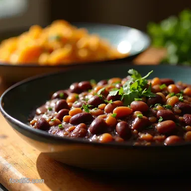 Quick and Easy Black Beans Flavour in a Flash Recipe Card
