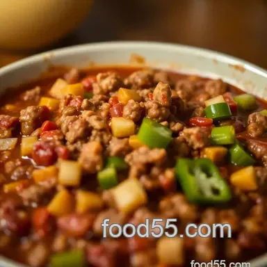 Speedy Easy Chili Recipe: Hob to Table in Under an Hour! Recipe Card