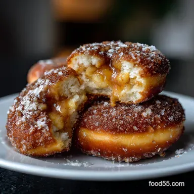 Hanukkah Desserts: Spiced Apple Honey Sufganiyot Recipe Recipe Card