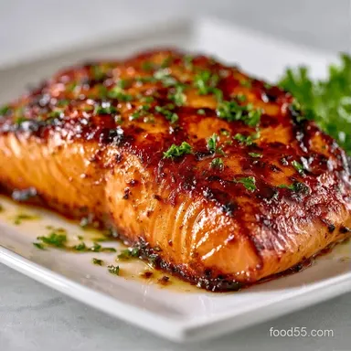 Spicy Paprika Grilled Salmon for 4 Servings Recipe Card
