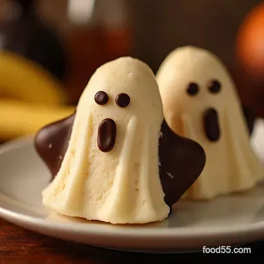 Frozen Halloween Banana Popsicles My Easy ChocolateDipped Ghosts Recipe Card