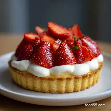 Lemon Strawberry Tart: Ready in 50 Minutes