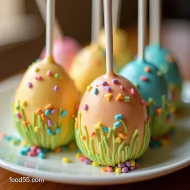 Springtime Easter Egg Cake Pops My Easy Pastel Party Treats Recipe Card