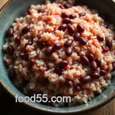 Sweet Rice Recipe: My Family's Sekihan (Red Bean Rice) Recipe Card