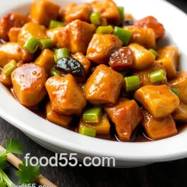 Quick & Flavorful Stir-Fry Chicken with Savory Abalone Sauce: A Family Favorite! Recipe Card