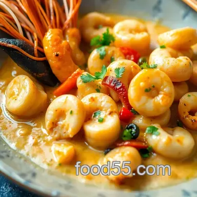 Easy & Juicy Stirred Creamy Seafood Delight in 30 Mins: My Go-To Recipe Recipe Card