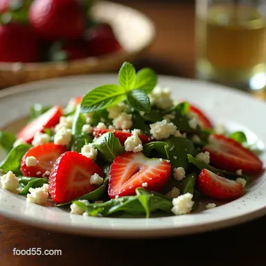 The Best Strawberry Cucumber Salad with Zingy HoneyLime Feta Easy 15Min Recipe Recipe Card