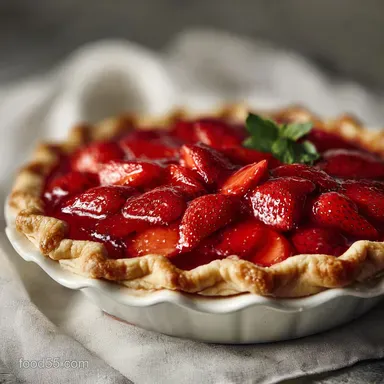 Strawberry Pie Recipe With Jello: Crispy Baked Recipe Card
