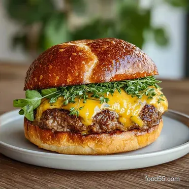 Grilled Burgers for 4 Servings