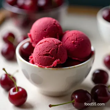 Summer Cherry Sorbet My GoTo Silky Intensely Cherry Recipe
