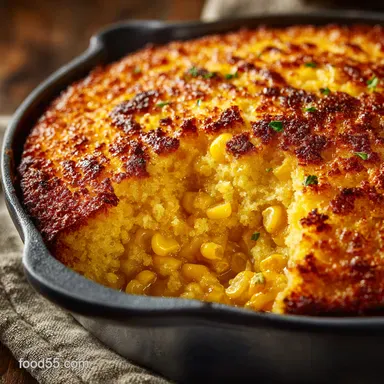 Sunny Jiffy Corn Casserole My GoTo Southern Corn Pudding Recipe Card