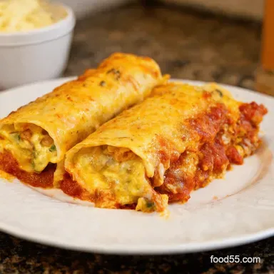 Sunrise MakeAhead Breakfast Enchiladas My GoTo Brunch Bake Recipe Card
