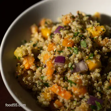 Sunshine Mediterranean Quinoa Salad Taste of the Isles Recipe Card
