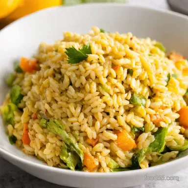 My GoTo Heres my goto cold summer Sunshine Orzo Salad Recipe Card