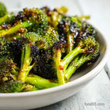 Sweet Chili Roasted Broccoli for 4 Recipe Card