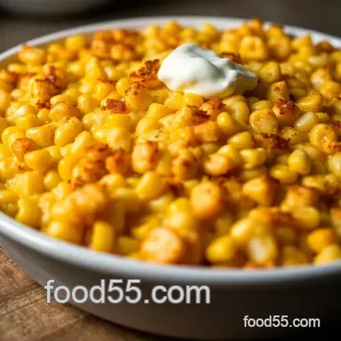 Sweet & Savory Corn Casserole Recipe: A Family Favorite Recipe Card