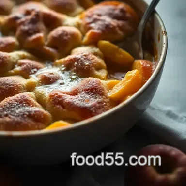 Sweet Summertime Peach Cobbler Recipe with Fresh Peaches: A Family Favorite Recipe Card