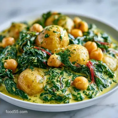 Swiss Chard Curry with Coconut Milk