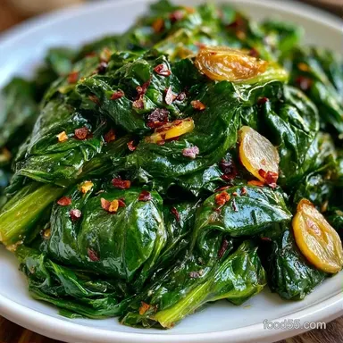 Swiss Chard with Garlic in 17 Minutes Recipe Card