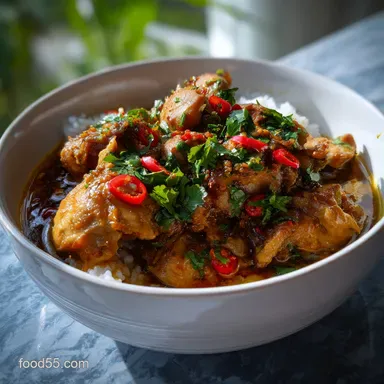 Thai Coconut Chicken Recipe: Velvety Flavor in 35 Min Recipe Card