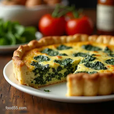The Best Spinach Ricotta Quiche Flaky Crust No Soggy Bottom Tips Recipe Card