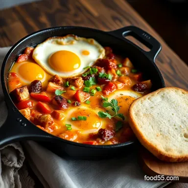 Full Monty Breakfast Skillet: A Proper English Start! Recipe Card