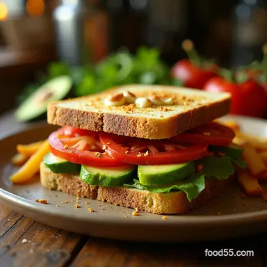 Ultimate BLT with Avocado ABL Crispy Bacon LemonKissed Smashed Avocado Recipe Card