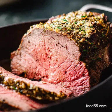 Foolproof eye round roast recipe Easy Garlic Herb Crust Recipe Card