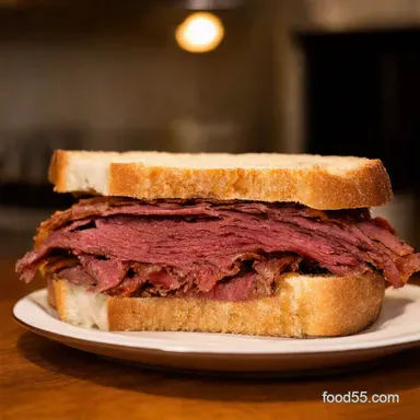 Classic Reuben Sandwich My GoTo New York Deli Treat Recipe Card