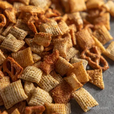 My GoTo Chex Party Mix Recipe Crispy Savory Recipe Card