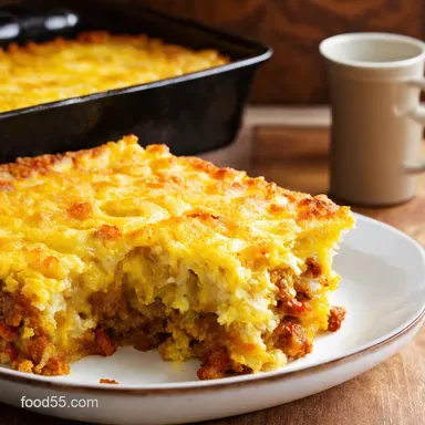 Hash Brown Egg Casserole My Ultimate Chorizo Brunch Bake Recipe Card