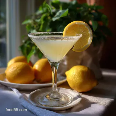 Lemon Drop Martini: The Best Crisp Bright Vodka Cocktail Recipe Card