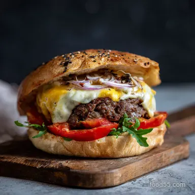 Pizza Burger Recipe The Ultimate Comfort Food Mashup Recipe Card