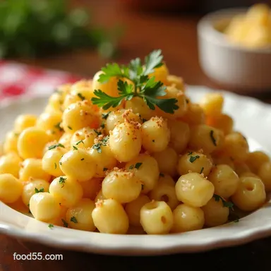 Indulgent Cauliflower Mac and Cheese Bake Recipe Recipe Card